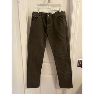 LC King Manufacturing Co Olive Green Duck Canvas Work Pants